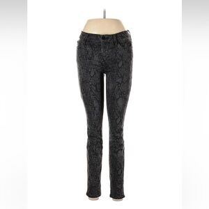 Frame snake print denim